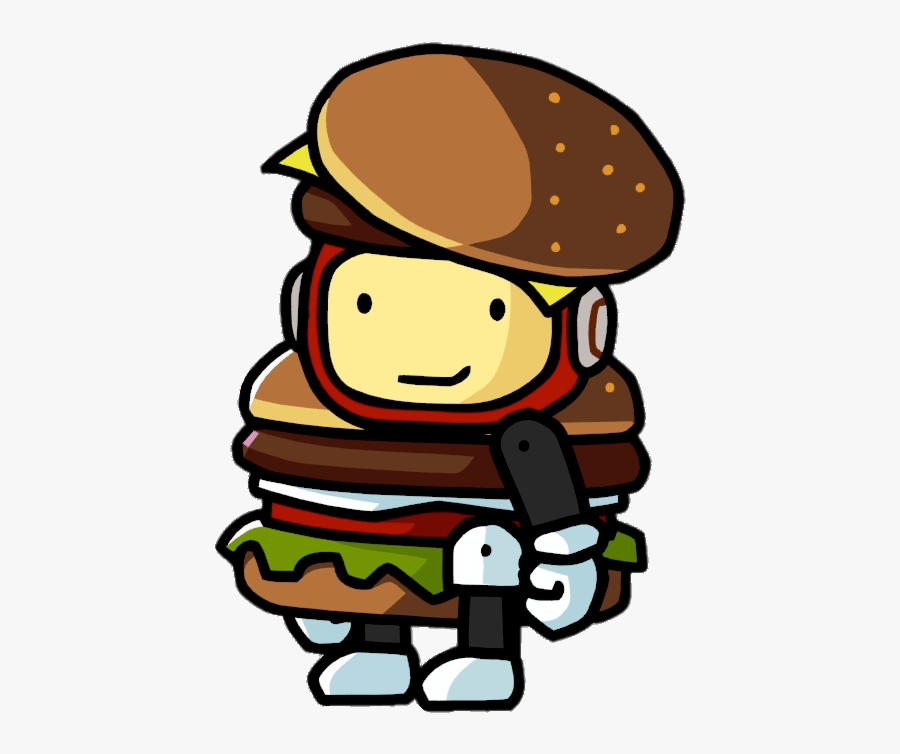 Scribblenauts Hamburger Costume - Costumes On Scribblenauts Remix, Transparent Clipart