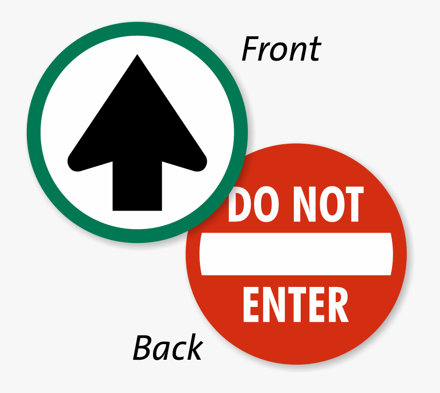 Do Not Enter Window Decals Door Stickers - Enter Door Sign, Transparent Clipart