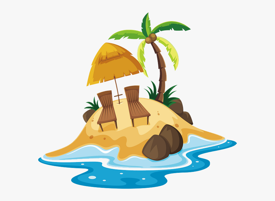 Beach Png - Island With Treasure, Transparent Clipart