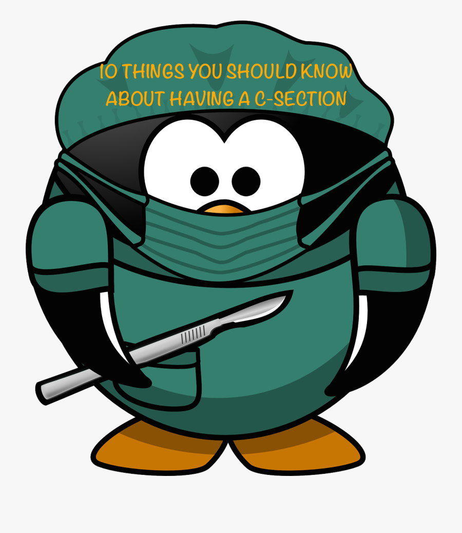 10 Things About Csection - Penguin Surgeon, Transparent Clipart