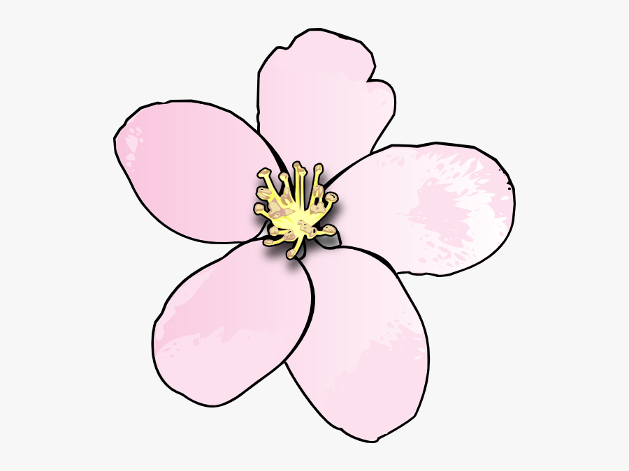Pink Apple Blossom Clip Art - Apple Blossom Michigan Capital Flower, Transparent Clipart