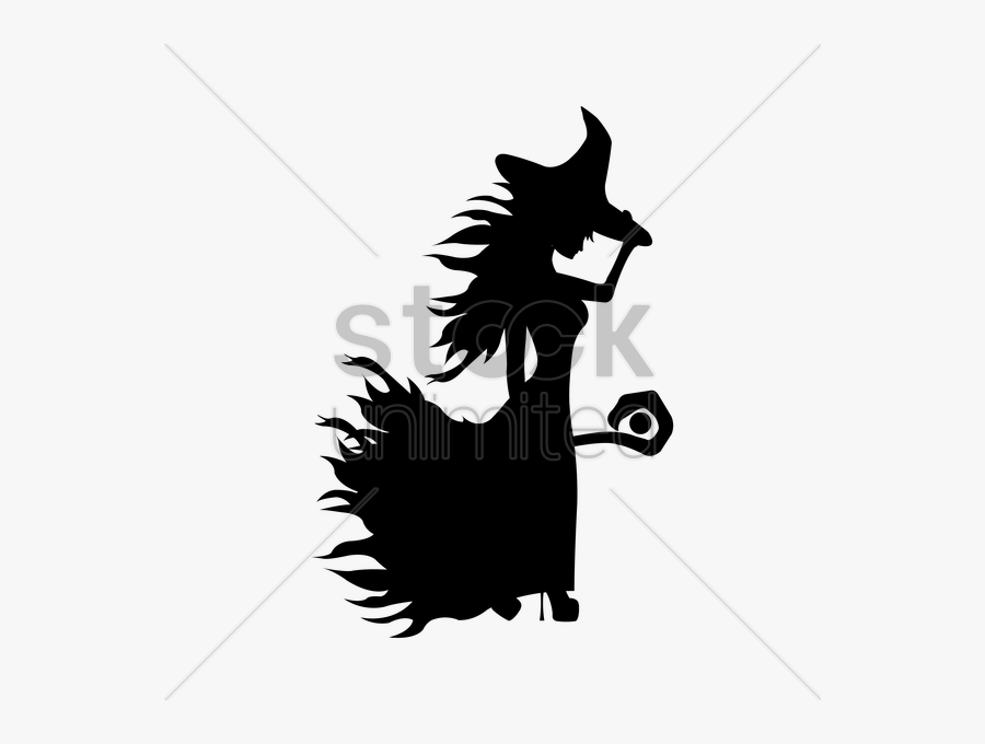 Silhouette Clipart Rooster Silhouette Clip Art - Witch Vector, Transparent Clipart