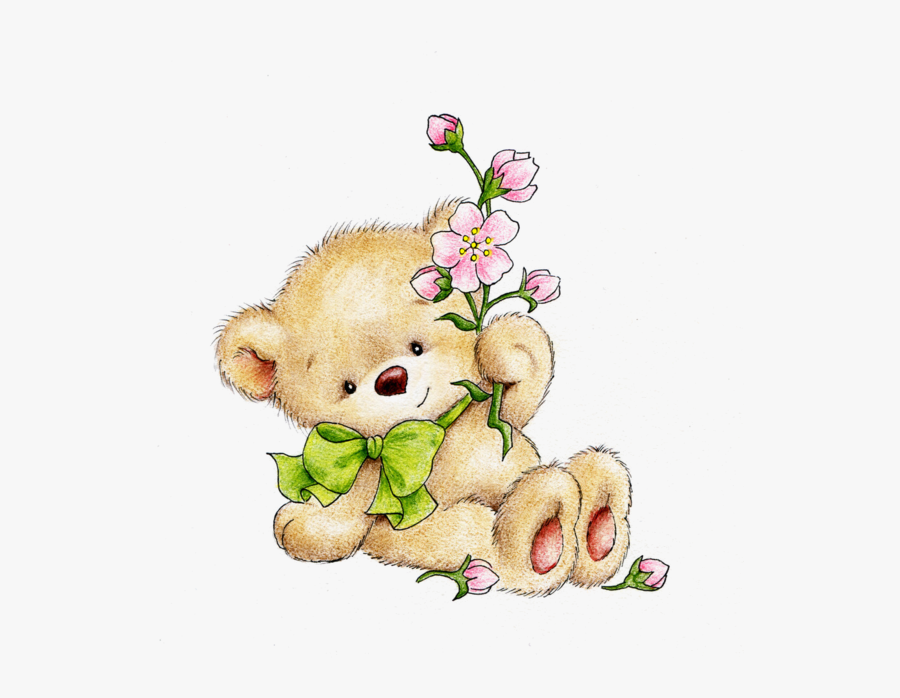 Transparent Cute Teddy Bear Clipart - Animated Thank You So Much, Transparent Clipart