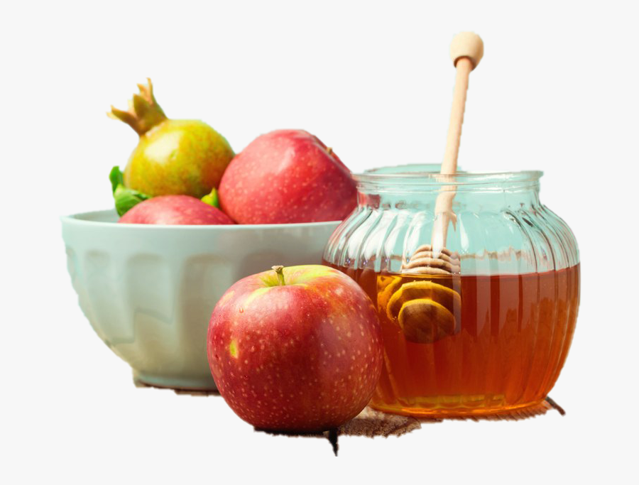 Rosh Hashanah Png Picture - Honey Apple On Table, Transparent Clipart