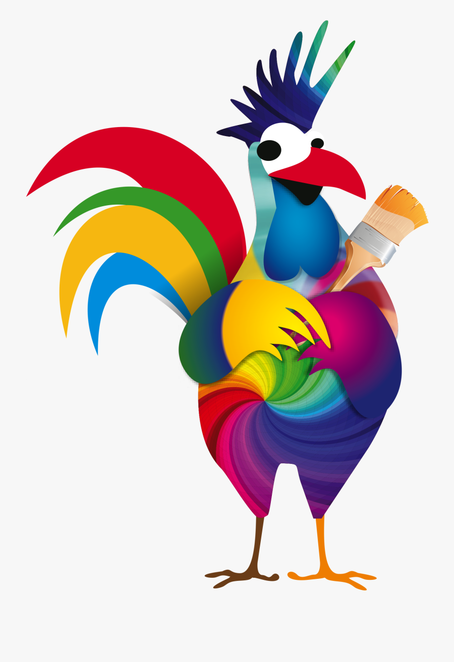 Rooster Pat Mcdonnell Paints - Cartoon, Transparent Clipart