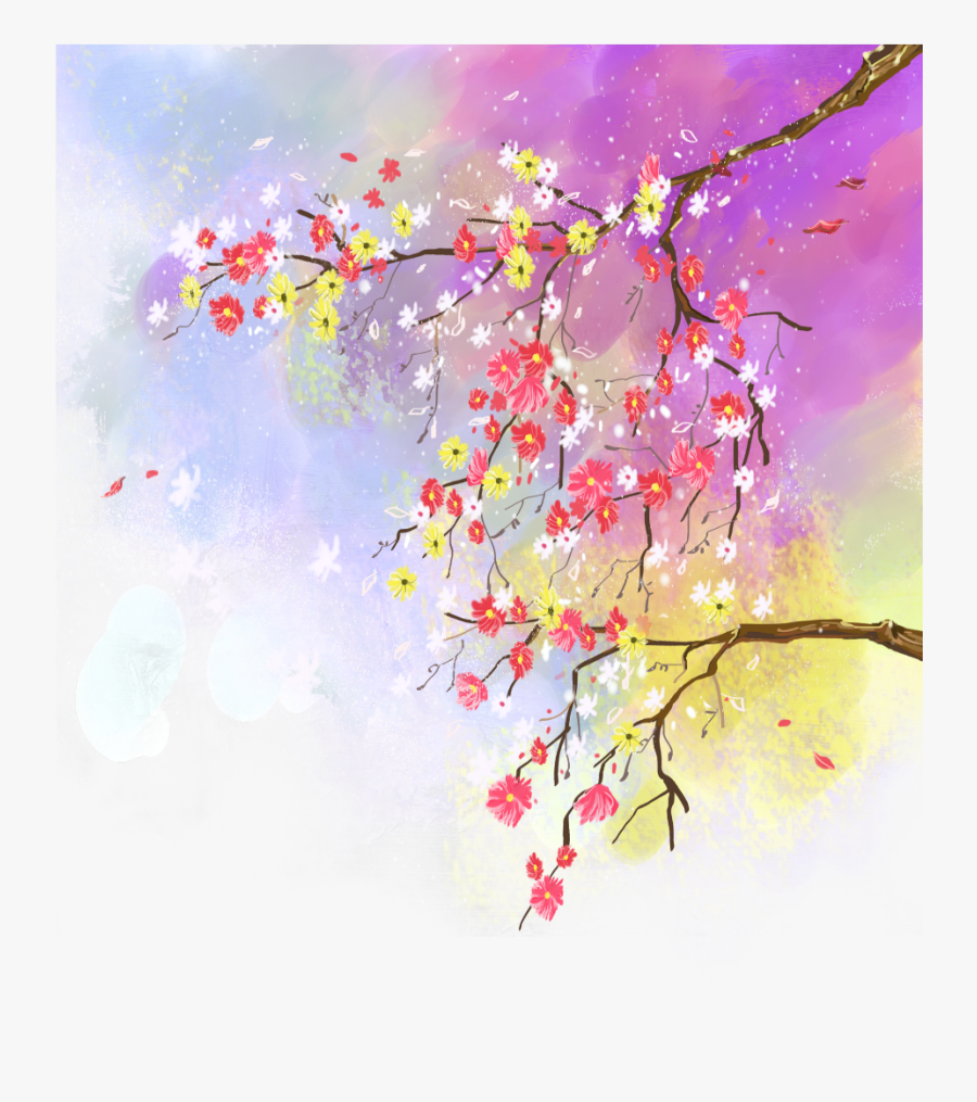 Transparent Watercolor Tree Png - Flower Poster Paint, Transparent Clipart