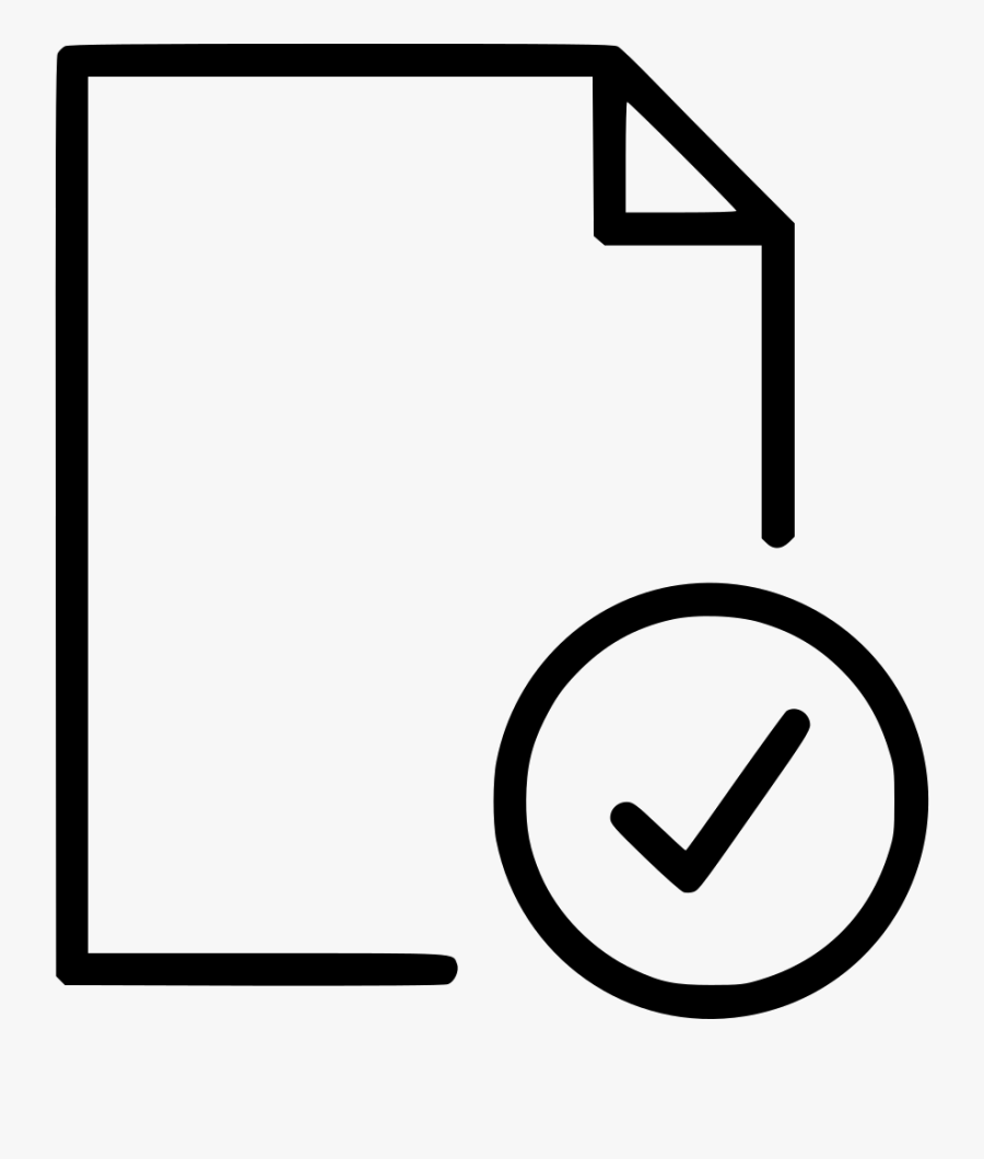 Check Aprove File Page - Invoices Icon, Transparent Clipart