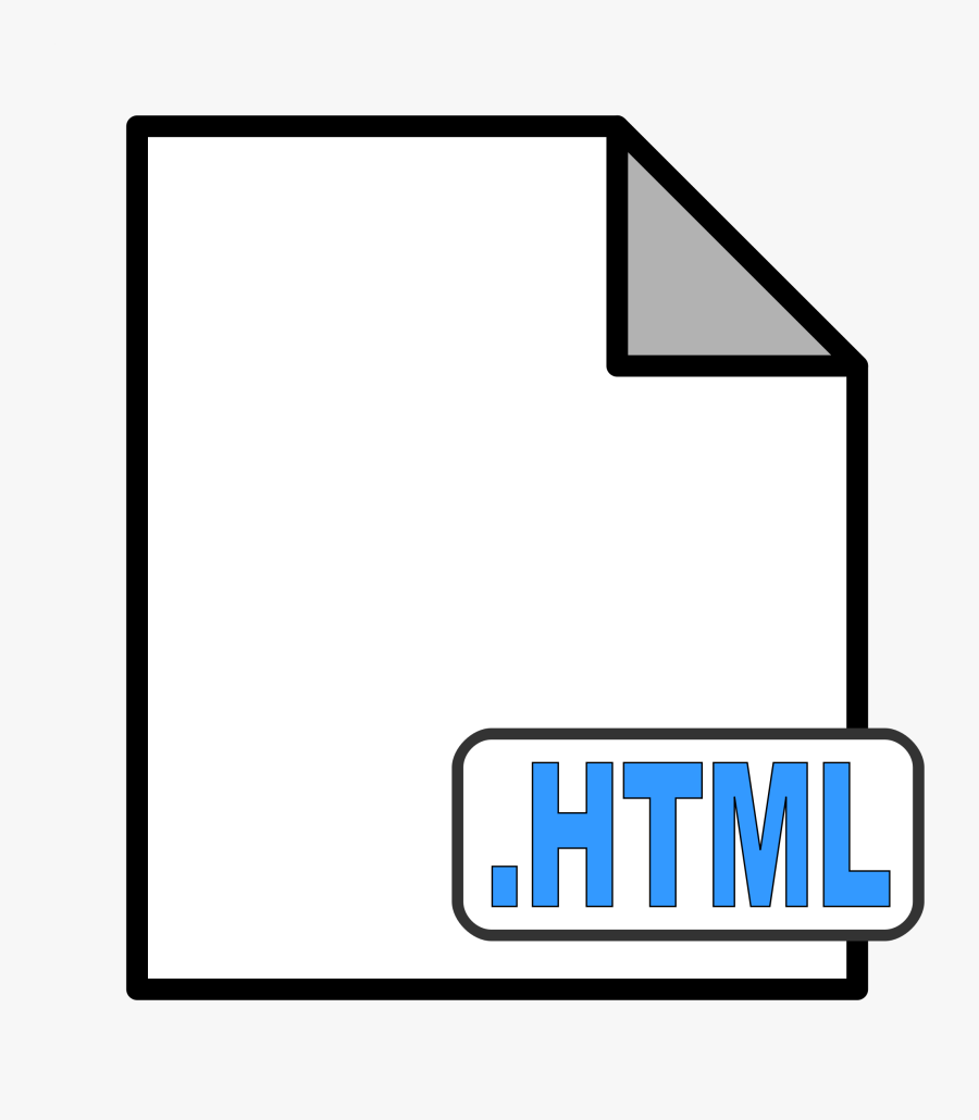 Clipart Html Document - Generic Document Icon, Transparent Clipart