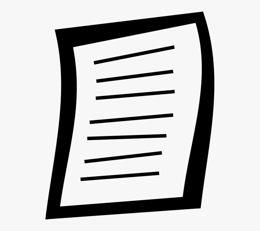 Piece Paper Frames Illustrations - Papel Clipart Black And White, Transparent Clipart