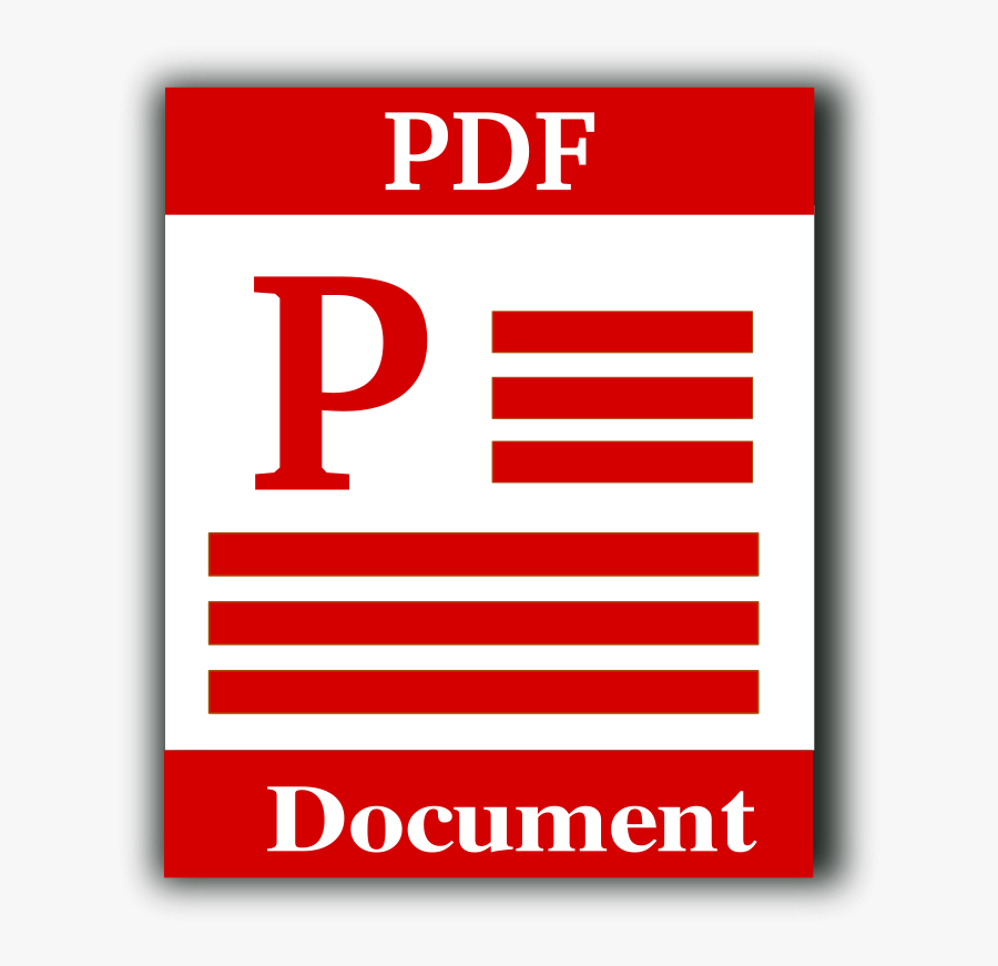 Pdf Document Icon Png, Transparent Clipart