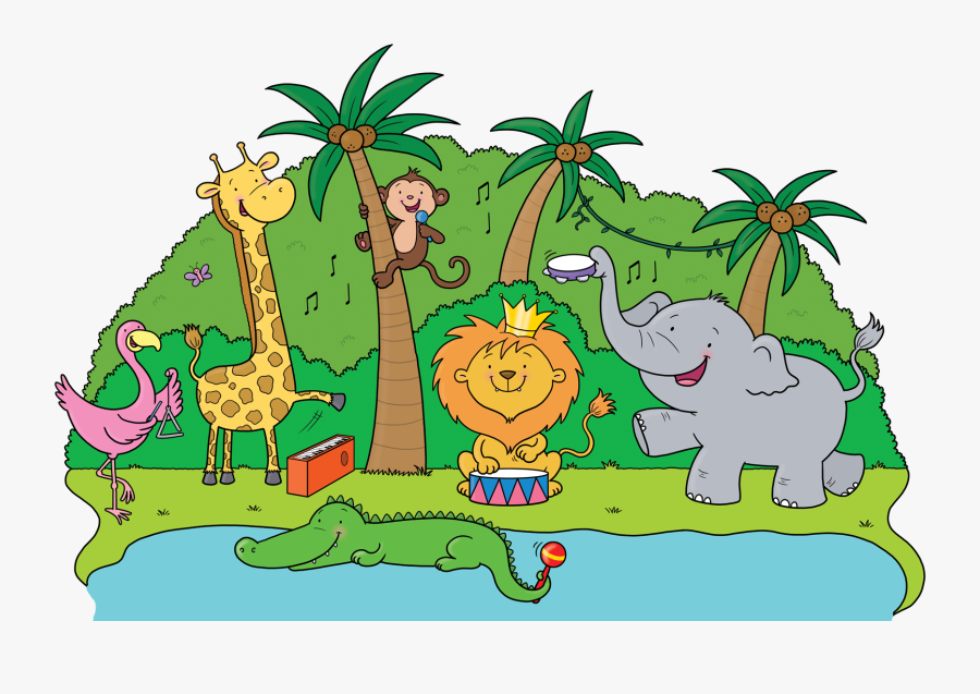 Footer Bg Large - Jiggle Jungle, Transparent Clipart