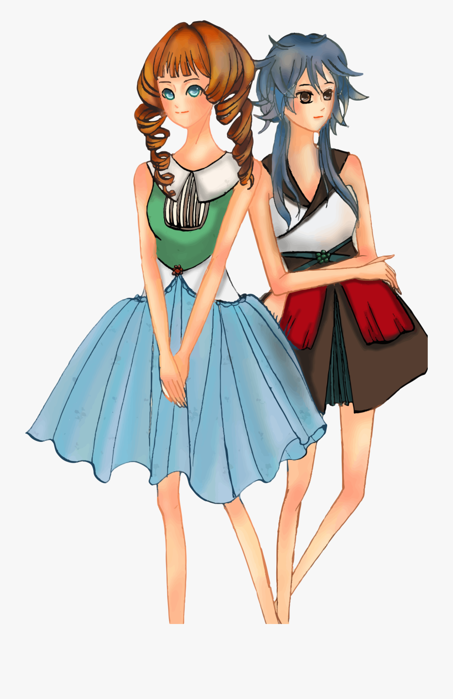 Cartoon Girls Image Png, Transparent Clipart