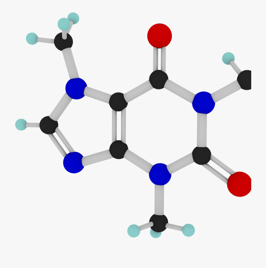 In The Longer Term, Excessive Caffeine Consumption - Dopamina Molecula, Transparent Clipart