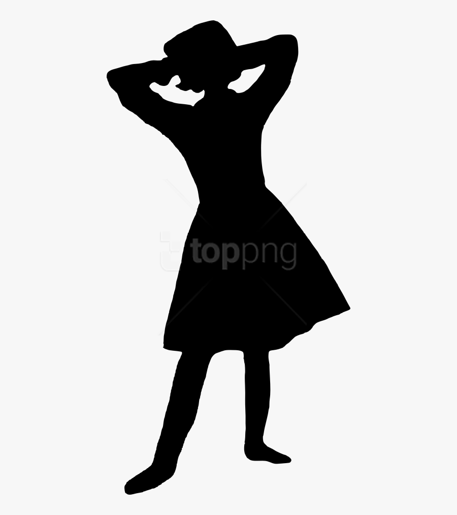 Free Png Girl Silhouette Png - Girl Silhouette No Background, Transparent Clipart