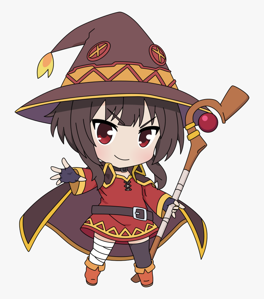 Transparent I"m All Ears Clipart - Megumin Konosuba Chibi, Transparent Clipart