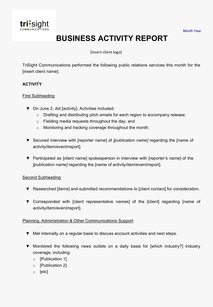 Clip Art News Report Template - Format Of Activity Report, Transparent Clipart