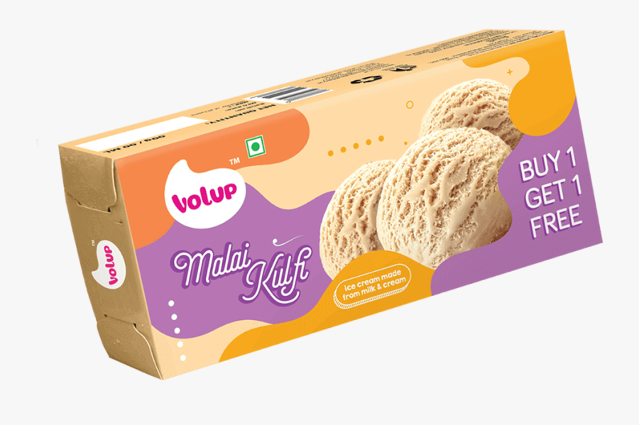 Volup Made From Milk - Family Pack Ice Cream Box, Transparent Clipart