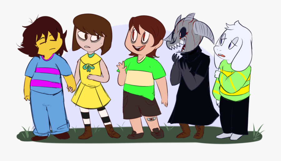 Frisk And Fran Friends - Frisk And Fran Bow, Transparent Clipart