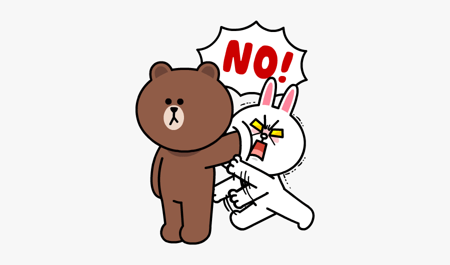 459,73kb Line Friends Clipart - Line Friend Brown Sticker, Transparent Clipart
