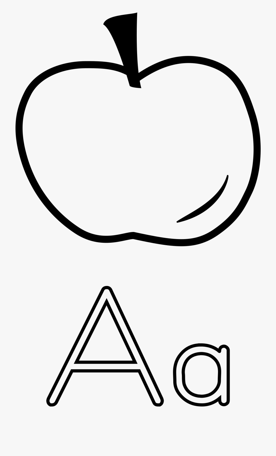 Clipart - Prentjies A Vir Appel, Transparent Clipart