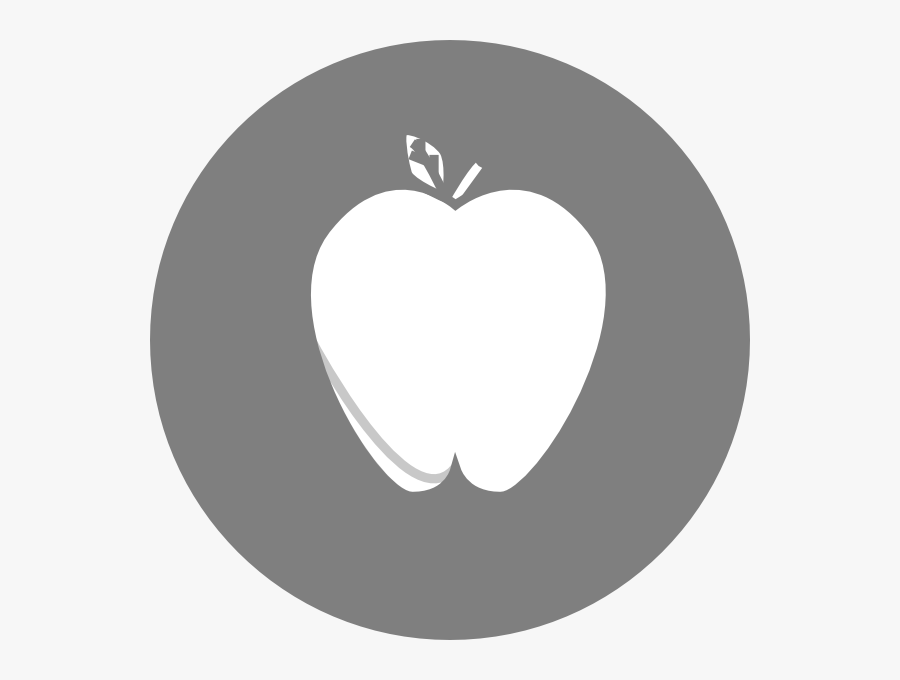 Gray Circle Apple Svg Clip Arts - Assistant Icon Grey, Transparent Clipart