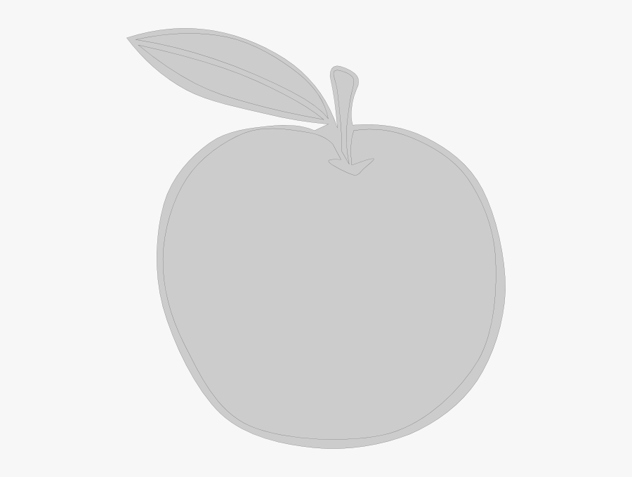 Gray Apple, Transparent Clipart
