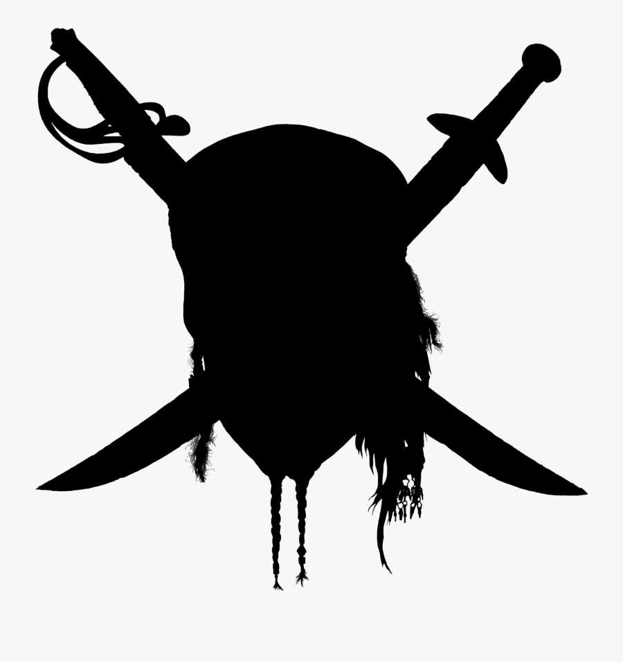 Pirate Silhouette - Pirates Of The Caribbean Logo, Transparent Clipart