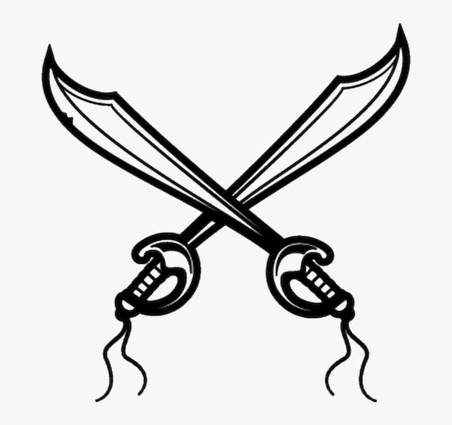 Drawings Of Pirate Swords, Transparent Clipart