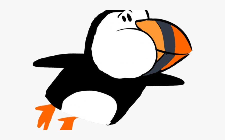 Puffin Clipart Flying, Transparent Clipart