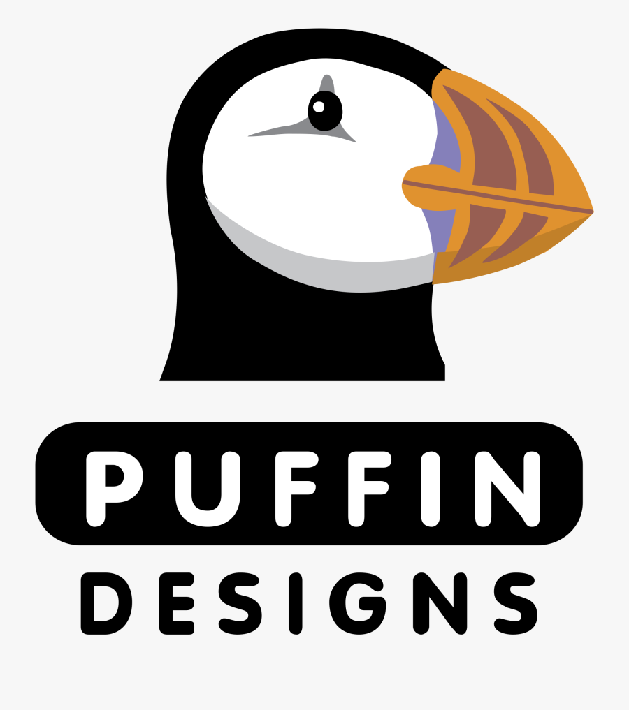 Puffin Designs Logo Png Transparent - Puffin Logo, Transparent Clipart