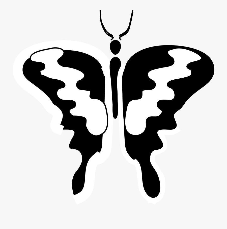 Png Black Butterfly Tattoo, Transparent Clipart