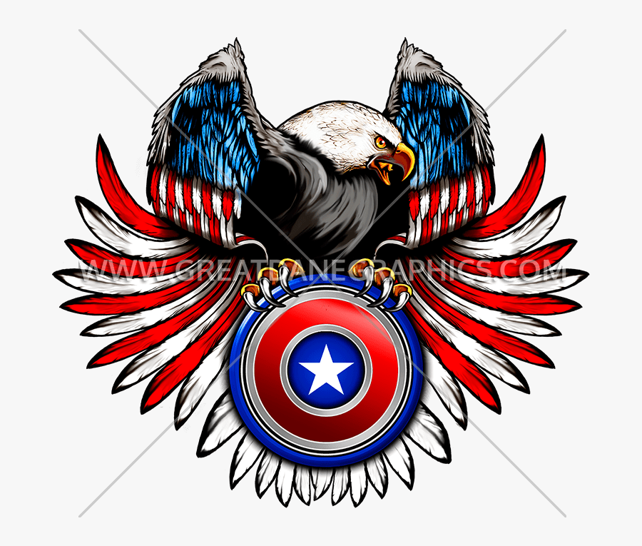 Jpg Library Flag Wings Production Ready Artwork For - Eagle Wings Logo Png, Transparent Clipart