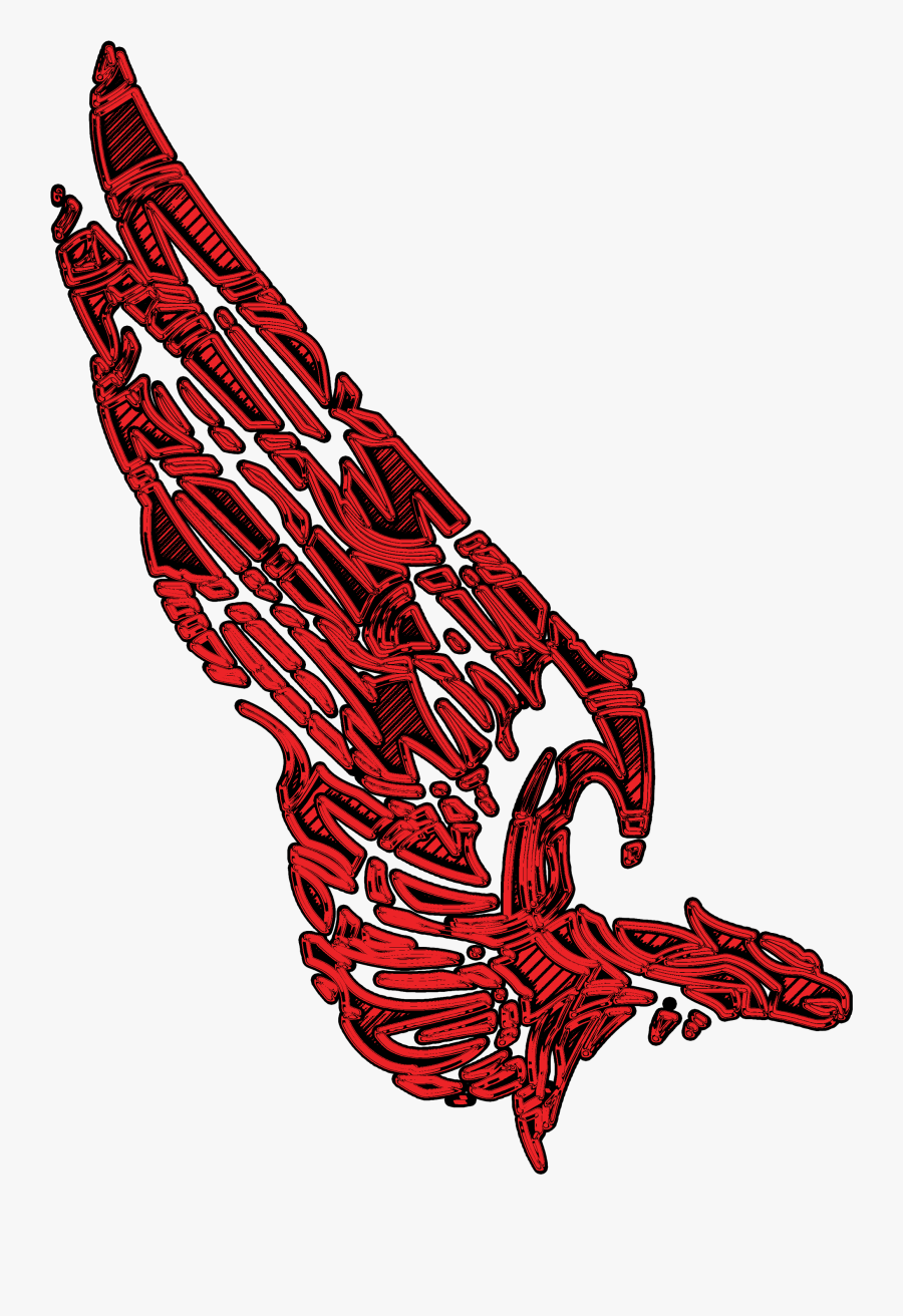 Tattoo Wings Red Png, Transparent Clipart