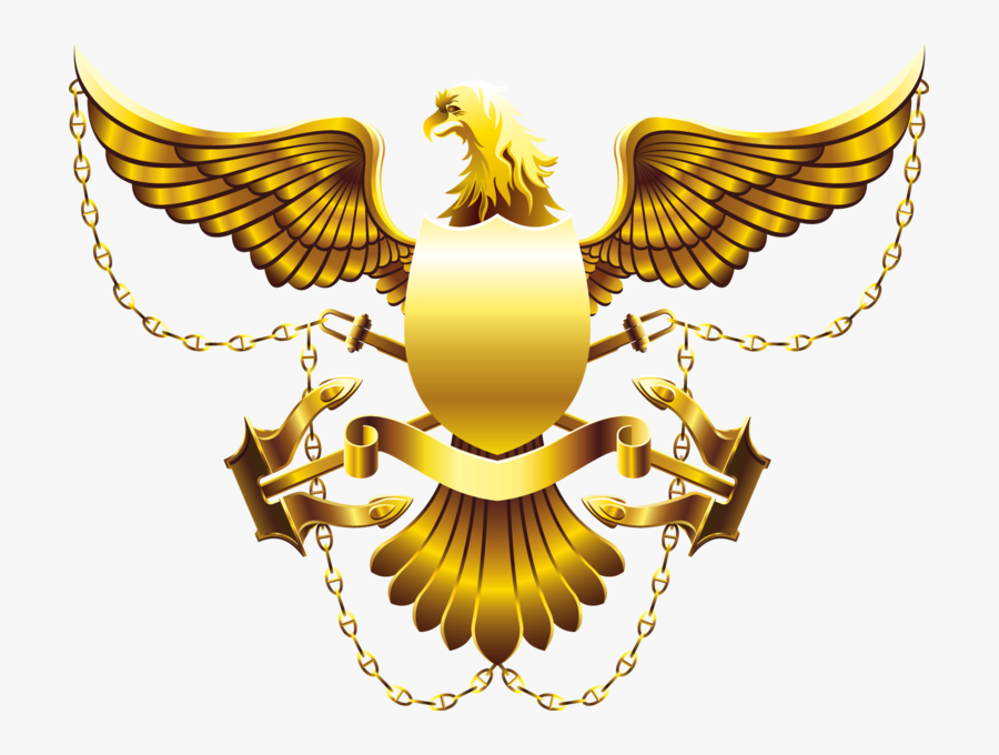 Gold Shield High Res - Gold Eagle Shield Png, Transparent Clipart