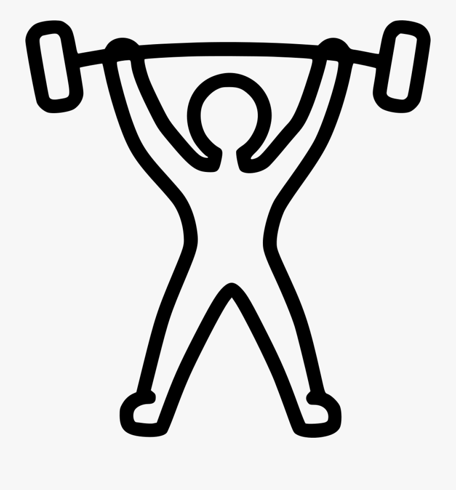 Lifting Weights Symbol Transparent, Transparent Clipart