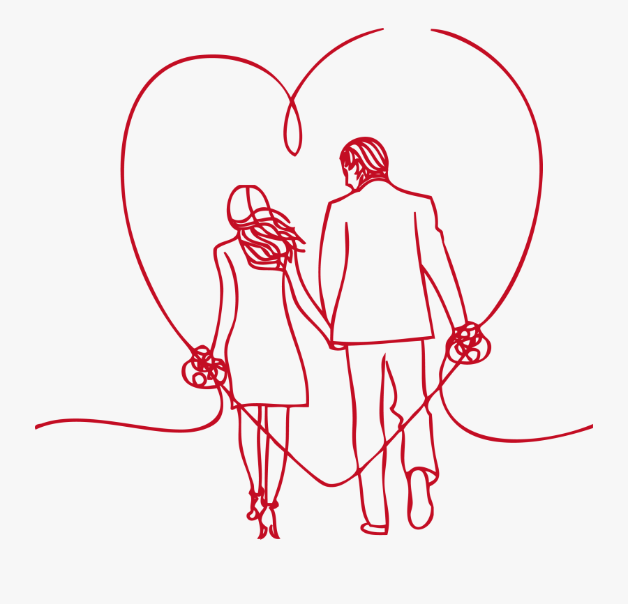 Clip Art Love Significant Other Drawing - Dibujo De Parejas Png, Transparent Clipart