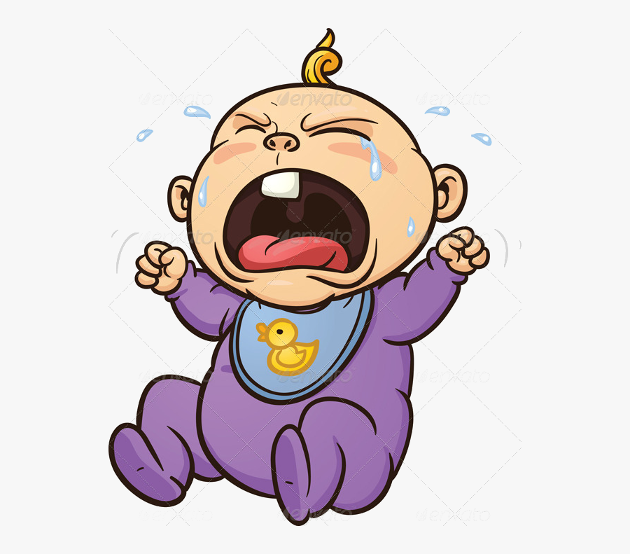 Crying Clipart Tantrum - Baby Crying Cartoon Gif, Transparent Clipart