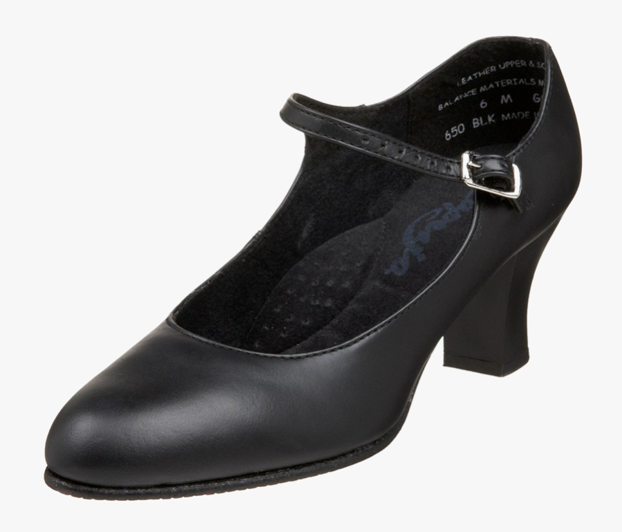 Transparent Dance Shoes Png - Capezio 650 Black Character Shoes, Transparent Clipart