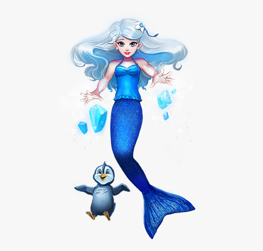 Muttered Clipart - Mermaidens Crystal Fin Fun Mermaid Tail Characters, Transparent Clipart