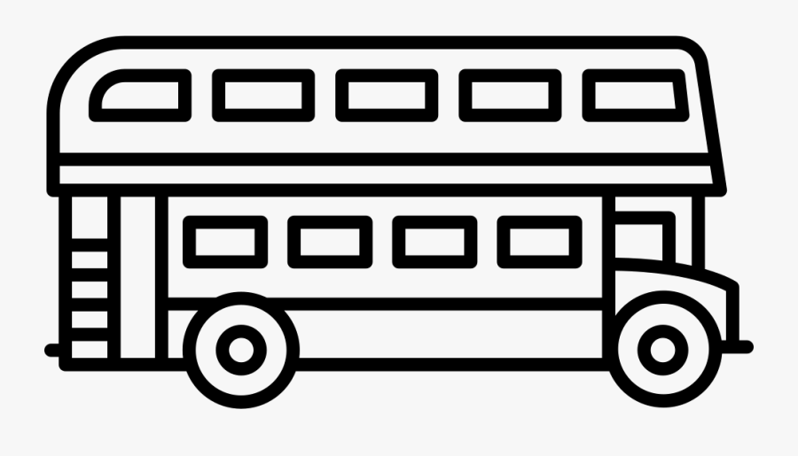 Double Decker Bus, Transparent Clipart
