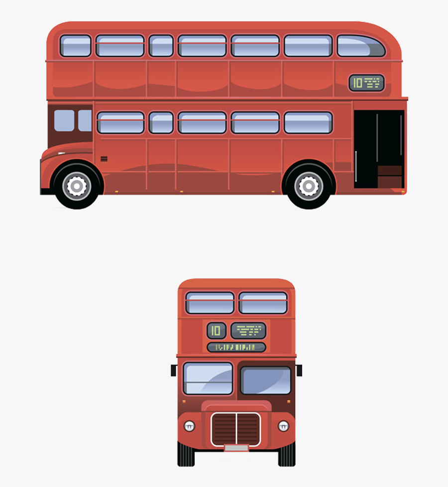 Clip Art Double Happiness Buses - Bus, Transparent Clipart