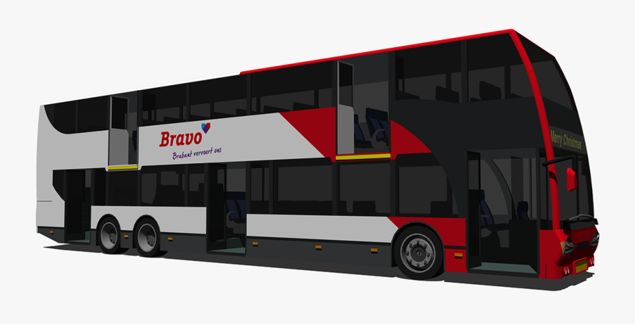Double-decker Bus, Transparent Clipart