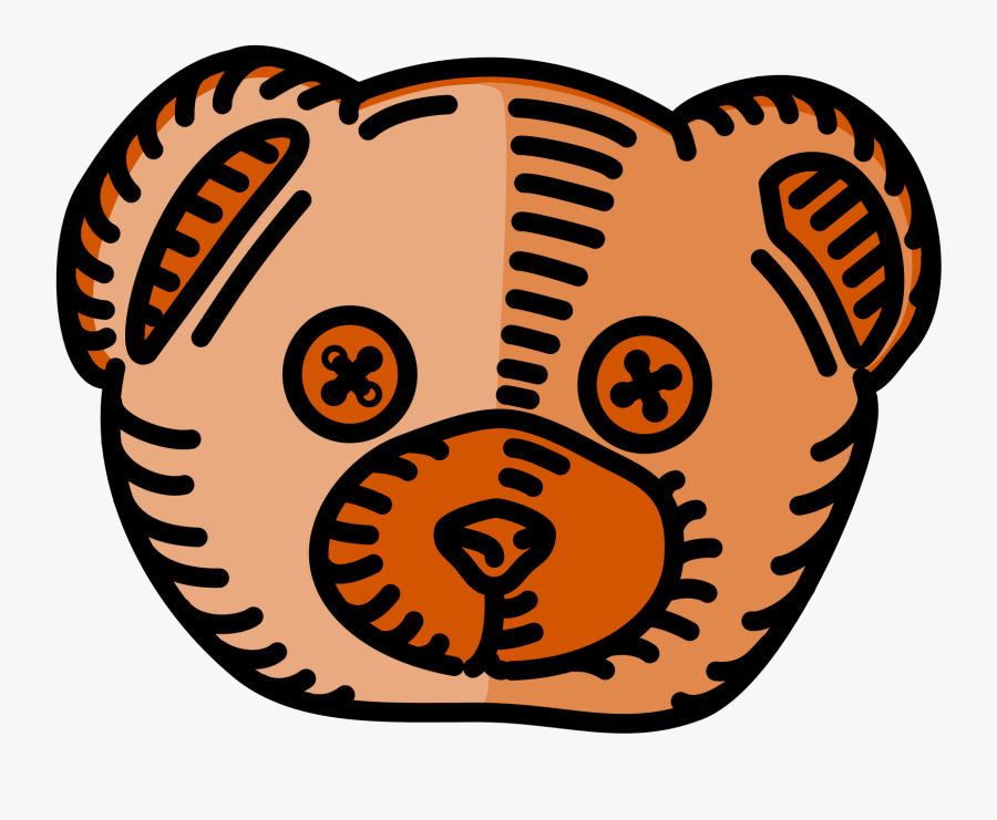 Head,big Cats,area - Graphic Bear Head, Transparent Clipart