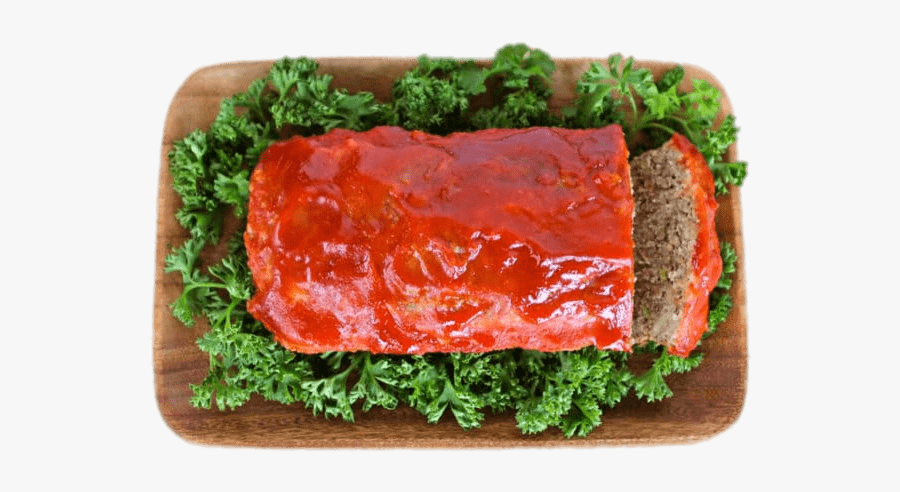 Meatloaf On A Wooden Tray - Fast Food, Transparent Clipart