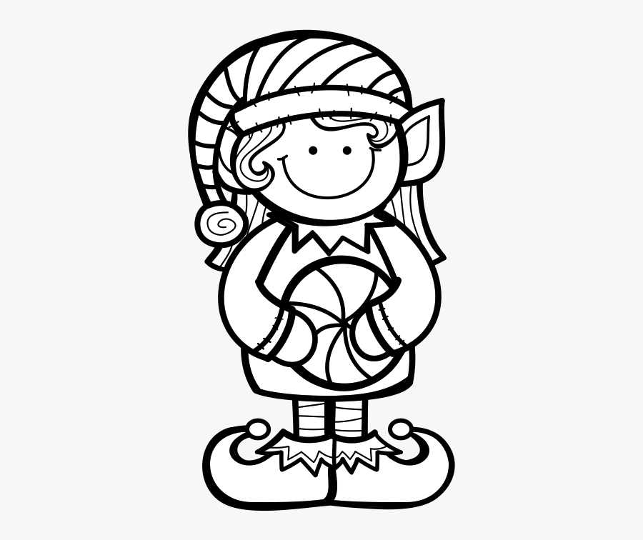 Elf Color By Number, Transparent Clipart
