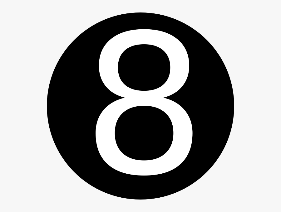 Number 8 In A Circle , Free Transparent Clipart - ClipartKey