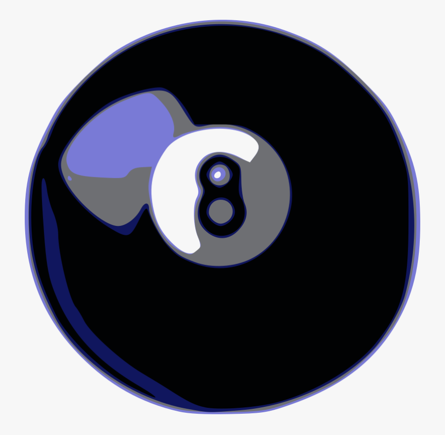 Symbol,billiard Ball,eight Ball - Bola Billar Png, Transparent Clipart