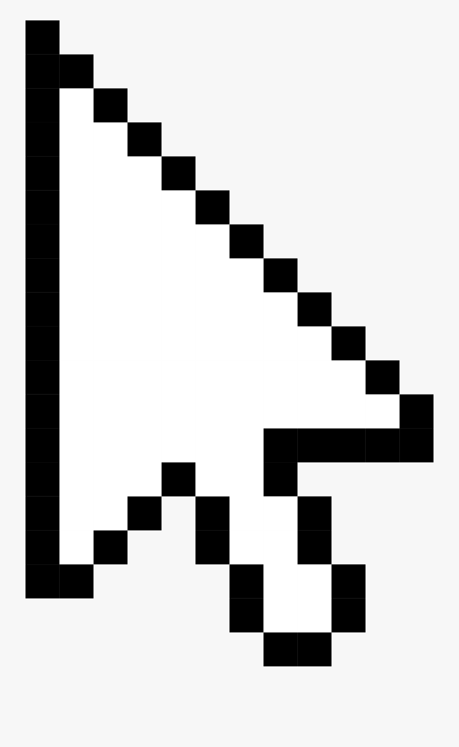 Mouse Cursor Pixelated Mouse Cursor Free Transparent Clipart Clipartkey - roblox cursor invisible