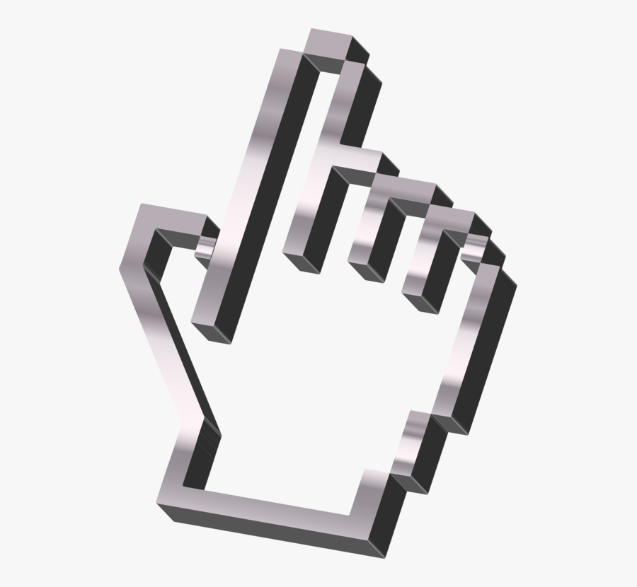 Angle,computer Mouse,pointer - Mouse Cursor 3d Png, Transparent Clipart