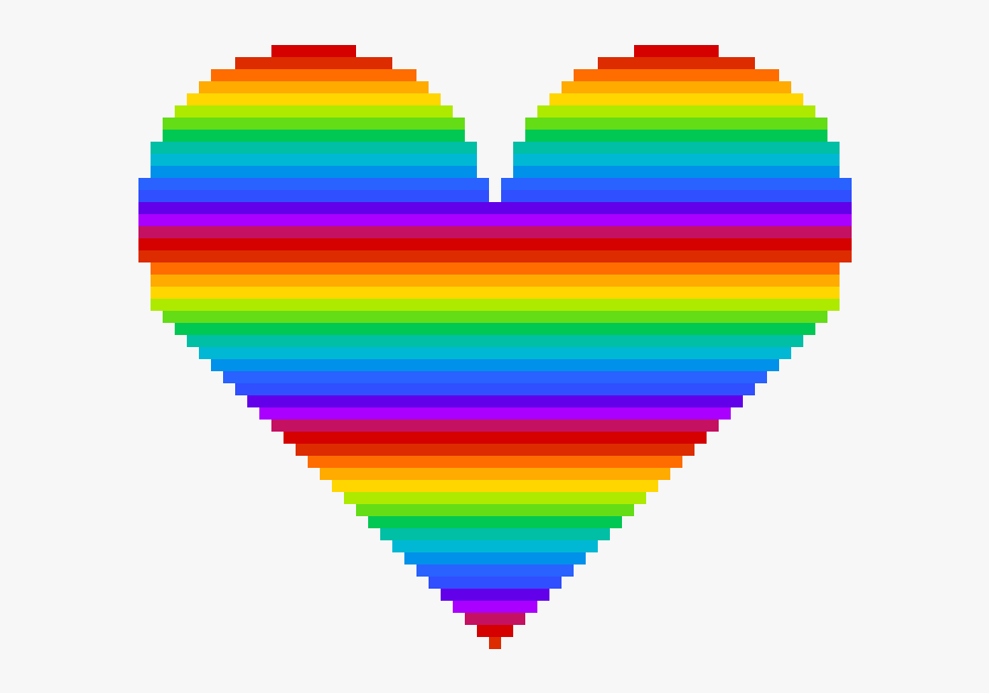 Transparent Rainbow Heart Png - Igreja Matriz São Pedro, Transparent Clipart